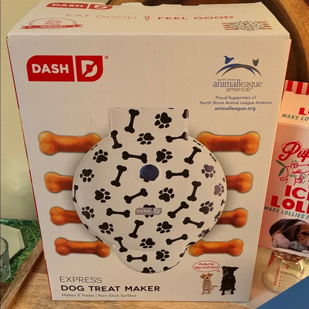 Dash Express Dog Treat Maker, Chicken Popsicles & Treat Toy bundle (3 piece set)